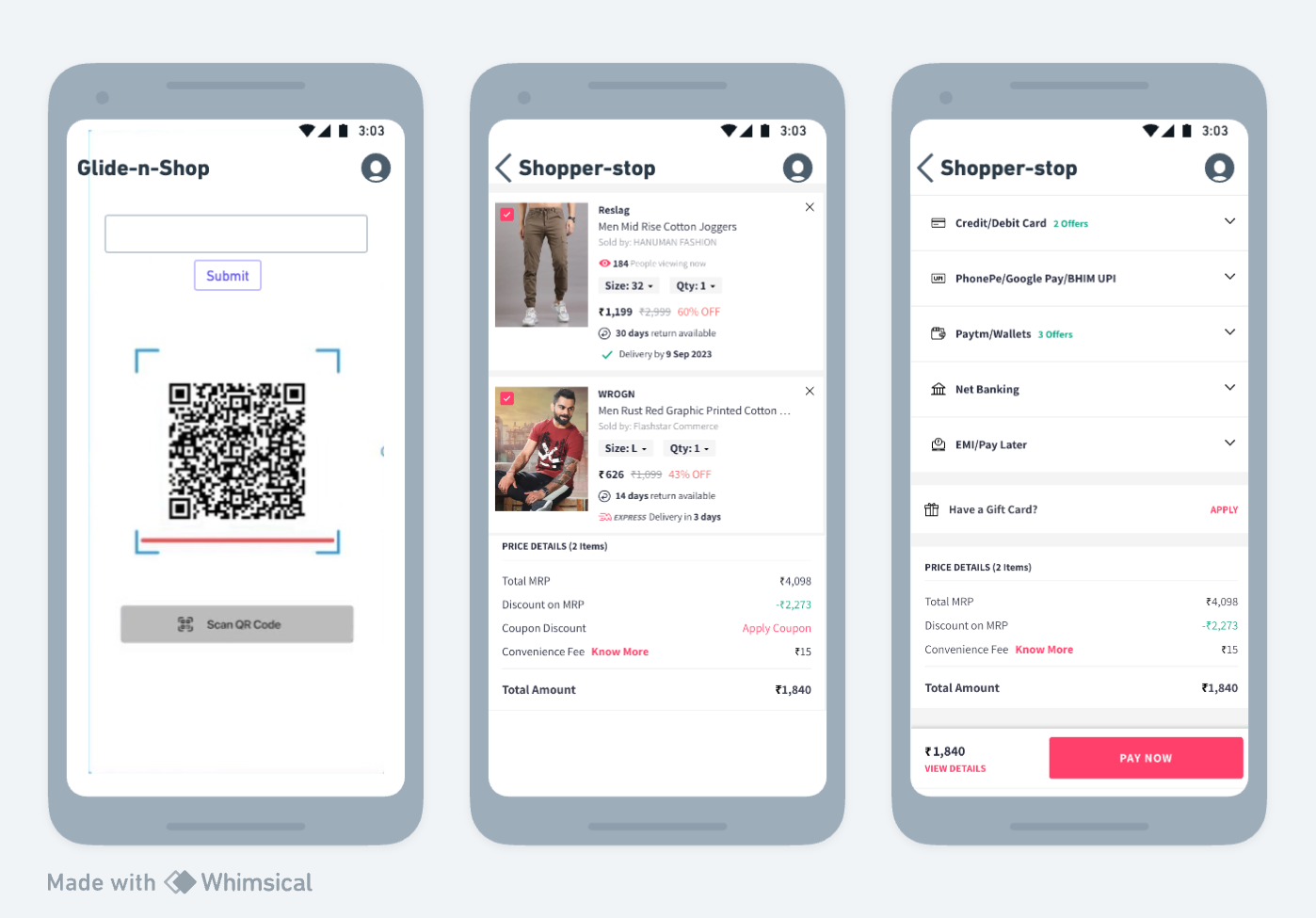 Payment Page Wireframe
